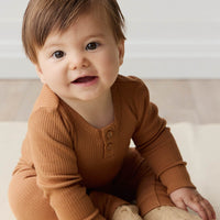 Organic Cotton Modal Long Sleeve Bodysuit - Baker Childrens Bodysuit from Jamie Kay Australia