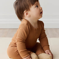 Organic Cotton Modal Long Sleeve Bodysuit - Baker Childrens Bodysuit from Jamie Kay Australia