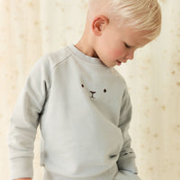 Organic Cotton Palmer Pullover - Droplet Childrens Sweatshirt from Jamie Kay Australia