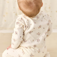 Organic Cotton Melanie Onepiece - Goldie Bouquet Egret Childrens Onepiece from Jamie Kay Australia