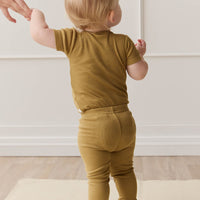 Organic Cotton Modal Darcy Rib Tee Bodysuit - Buffalo Childrens Bodysuit from Jamie Kay Australia