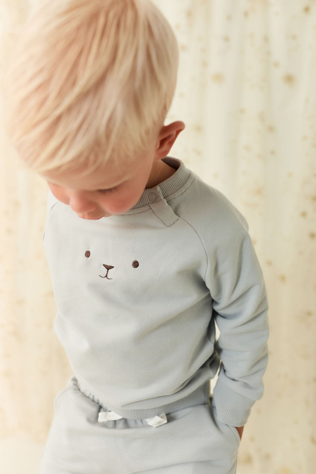 Organic Cotton Palmer Pullover - Droplet Childrens Sweatshirt from Jamie Kay Australia