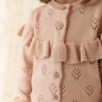 Tilly Cardigan - Dusky Rose Childrens Cardigan from Jamie Kay Australia