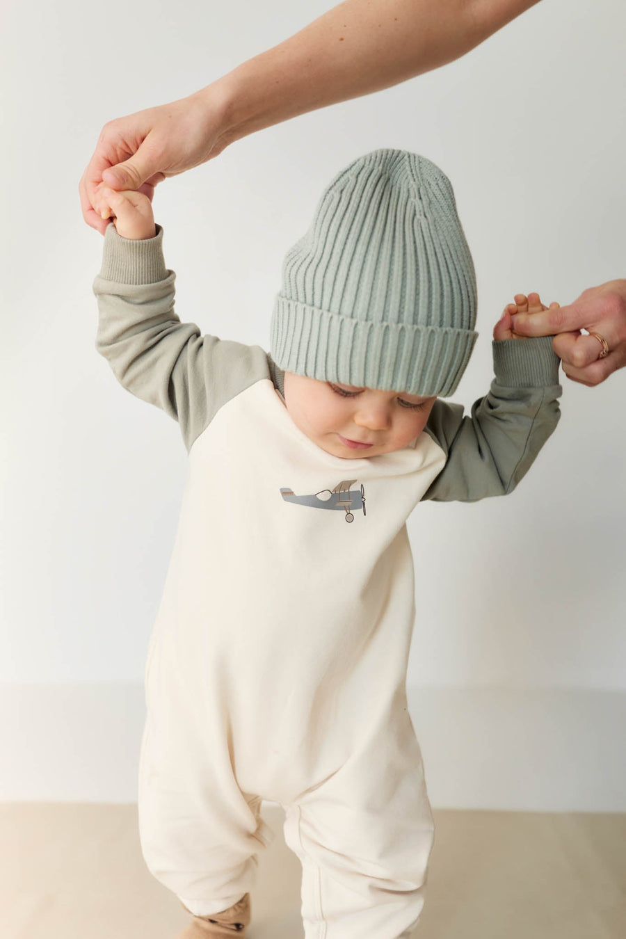 Organic Cotton Tao Sweatshirt Onepiece - Milford Sound Avion Childrens Onepiece from Jamie Kay Australia