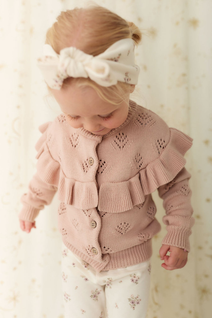 Tilly Cardigan - Dusky Rose Childrens Cardigan from Jamie Kay Australia