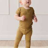 Organic Cotton Modal Darcy Rib Tee Bodysuit - Buffalo Childrens Bodysuit from Jamie Kay Australia