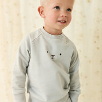 Organic Cotton Palmer Pullover - Droplet Childrens Sweatshirt from Jamie Kay Australia