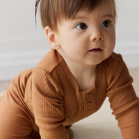 Organic Cotton Modal Long Sleeve Bodysuit - Baker Childrens Bodysuit from Jamie Kay Australia