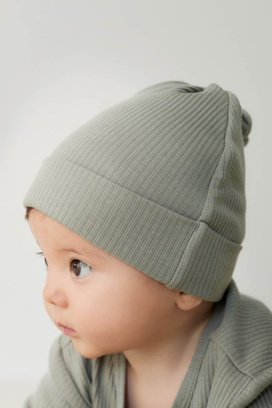 Organic Cotton Modal Knot Beanie - Milford Sound Childrens Hat from Jamie Kay Australia