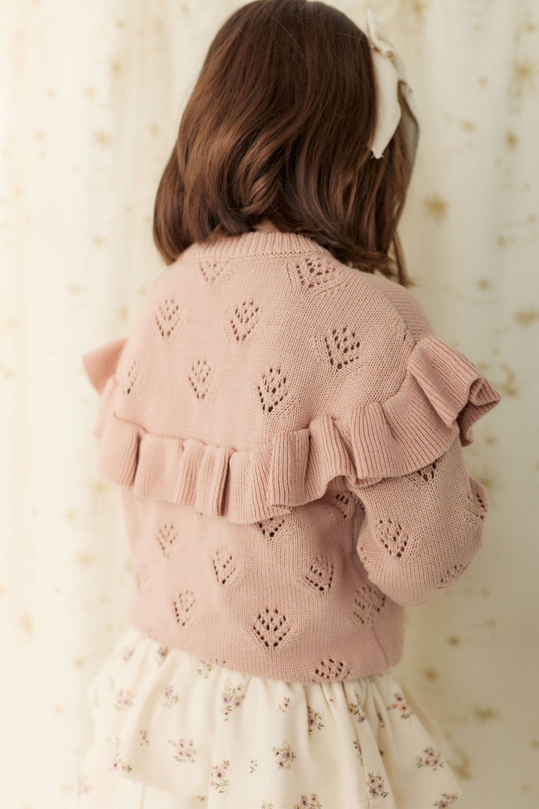 Tilly Cardigan - Dusky Rose Childrens Cardigan from Jamie Kay Australia