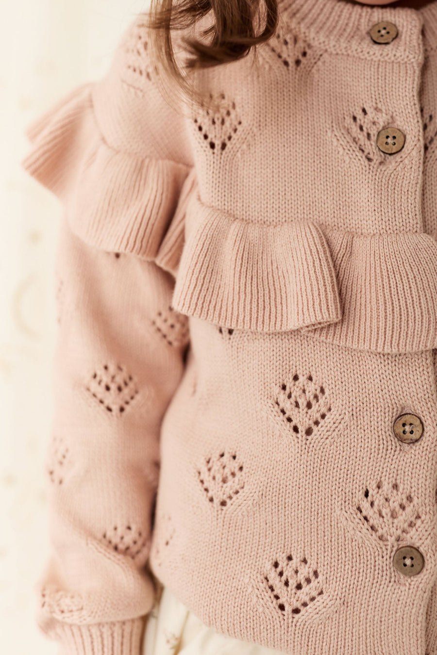 Tilly Cardigan - Dusky Rose Childrens Cardigan from Jamie Kay Australia