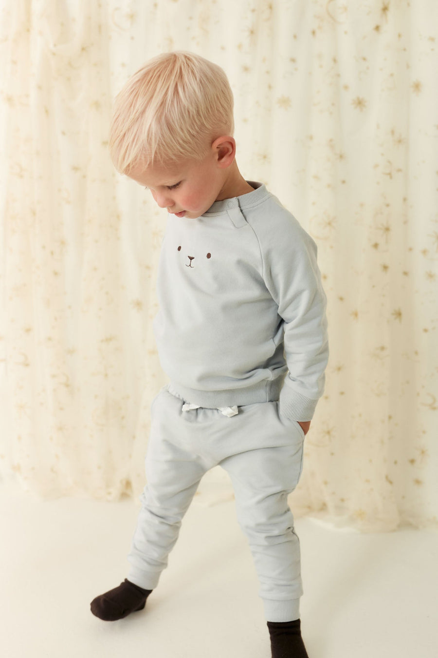 Organic Cotton Palmer Pullover - Droplet Childrens Sweatshirt from Jamie Kay Australia