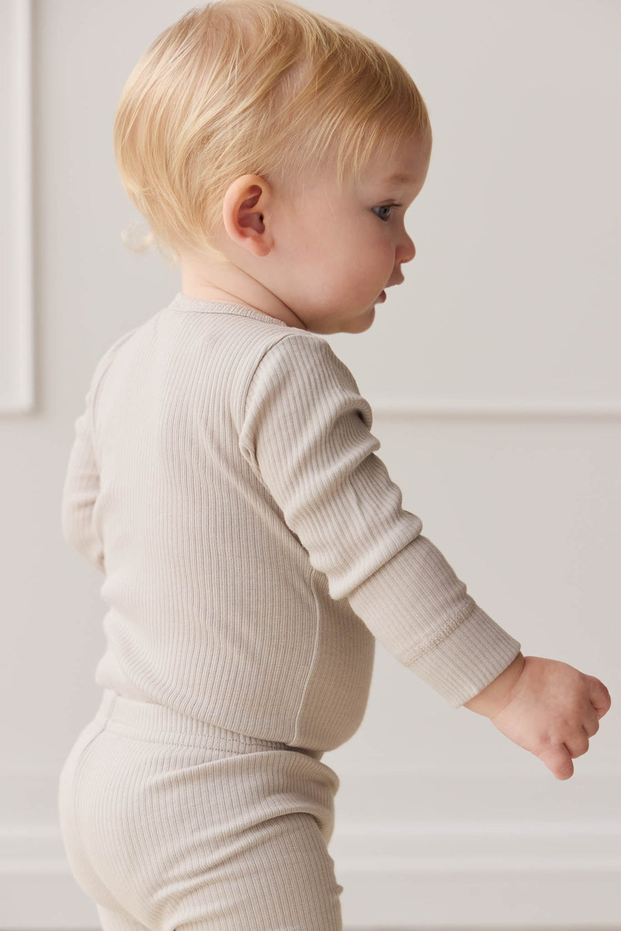 Organic Cotton Modal Long Sleeve Bodysuit - Milford Childrens Bodysuit from Jamie Kay Australia