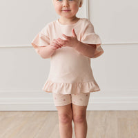 Organic Cotton Everyday Bike Short - Meredith Morganite Childrens Short from Jamie Kay Australia