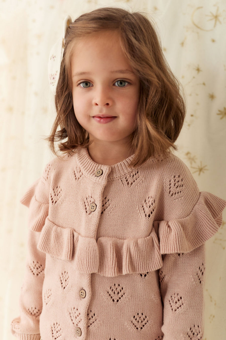 Tilly Cardigan - Dusky Rose Childrens Cardigan from Jamie Kay Australia