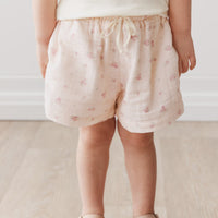 Organic Cotton Muslin Emelia Short - Irina Shell Childrens Short from Jamie Kay Australia