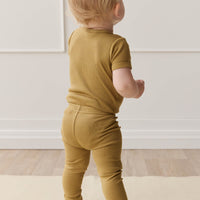 Organic Cotton Modal Darcy Rib Tee Bodysuit - Buffalo Childrens Bodysuit from Jamie Kay Australia