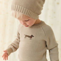 Ethan Hat - Vintage Taupe Childrens Hat from Jamie Kay Australia