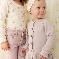 Ava Cardigan - Violet Tint Childrens Cardigan from Jamie Kay Australia