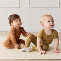 Organic Cotton Modal Long Sleeve Bodysuit - Baker Childrens Bodysuit from Jamie Kay Australia