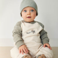 Organic Cotton Tao Sweatshirt Onepiece - Milford Sound Avion Childrens Onepiece from Jamie Kay Australia