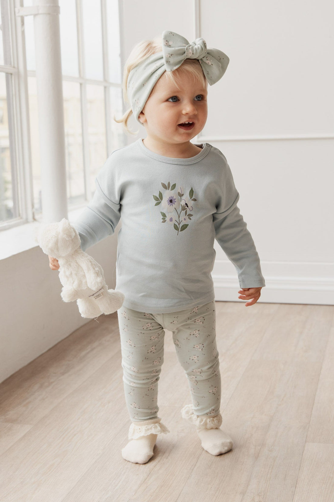 Pima Cotton Marley Long Sleeve Top - Ocean Spray Childrens Top from Jamie Kay Australia