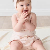 Organic Cotton Bridget Singlet Bodysuit - Meredith Morganite Childrens Bodysuit from Jamie Kay Australia