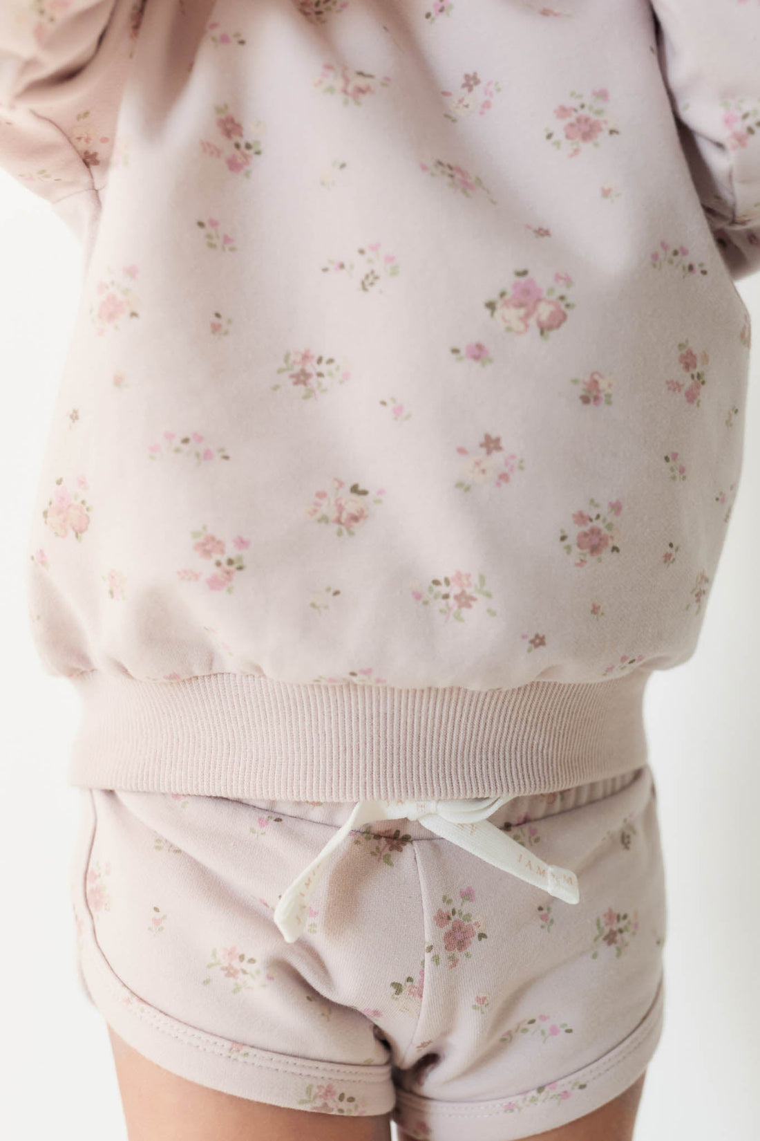 Organic Cotton Ivy Shortie - Petite Fleur Violet Childrens Short from Jamie Kay Australia