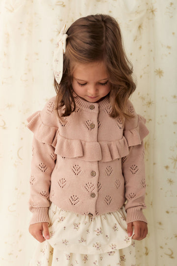 Tilly Cardigan - Dusky Rose Childrens Cardigan from Jamie Kay Australia