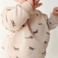 Organic Cotton Jalen Oversized Jumper - Avion Large Shell Childrens Jumper from Jamie Kay Australia