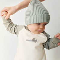 Organic Cotton Tao Sweatshirt Onepiece - Milford Sound Avion Childrens Onepiece from Jamie Kay Australia