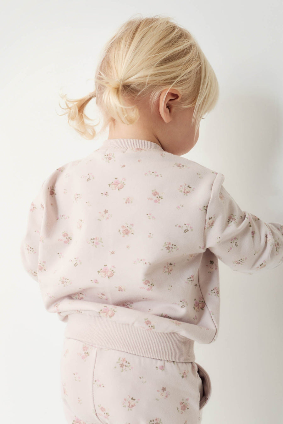 Organic Cotton Aubrey Sweatshirt - Petite Fleur Violet Childrens Sweatshirt from Jamie Kay Australia