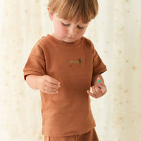 Pima Cotton Marley Short - Spiced Childrens Short from Jamie Kay Australia