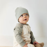 Organic Cotton Tao Sweatshirt Onepiece - Milford Sound Avion Childrens Onepiece from Jamie Kay Australia