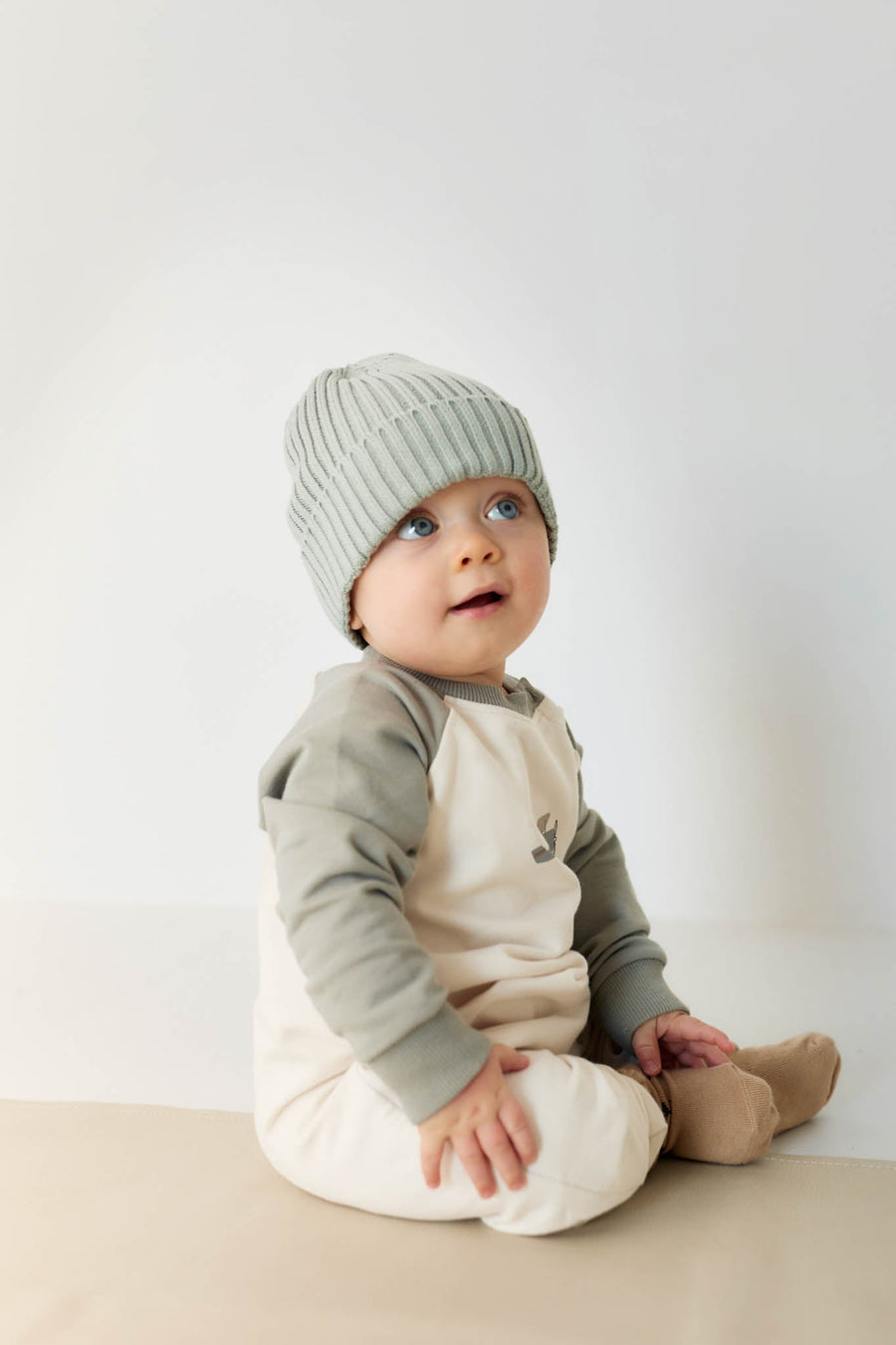 Organic Cotton Tao Sweatshirt Onepiece - Milford Sound Avion Childrens Onepiece from Jamie Kay Australia