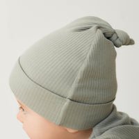 Organic Cotton Modal Knot Beanie - Milford Sound Childrens Hat from Jamie Kay Australia