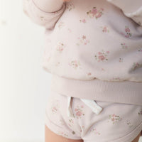 Organic Cotton Ivy Shortie - Petite Fleur Violet Childrens Short from Jamie Kay Australia