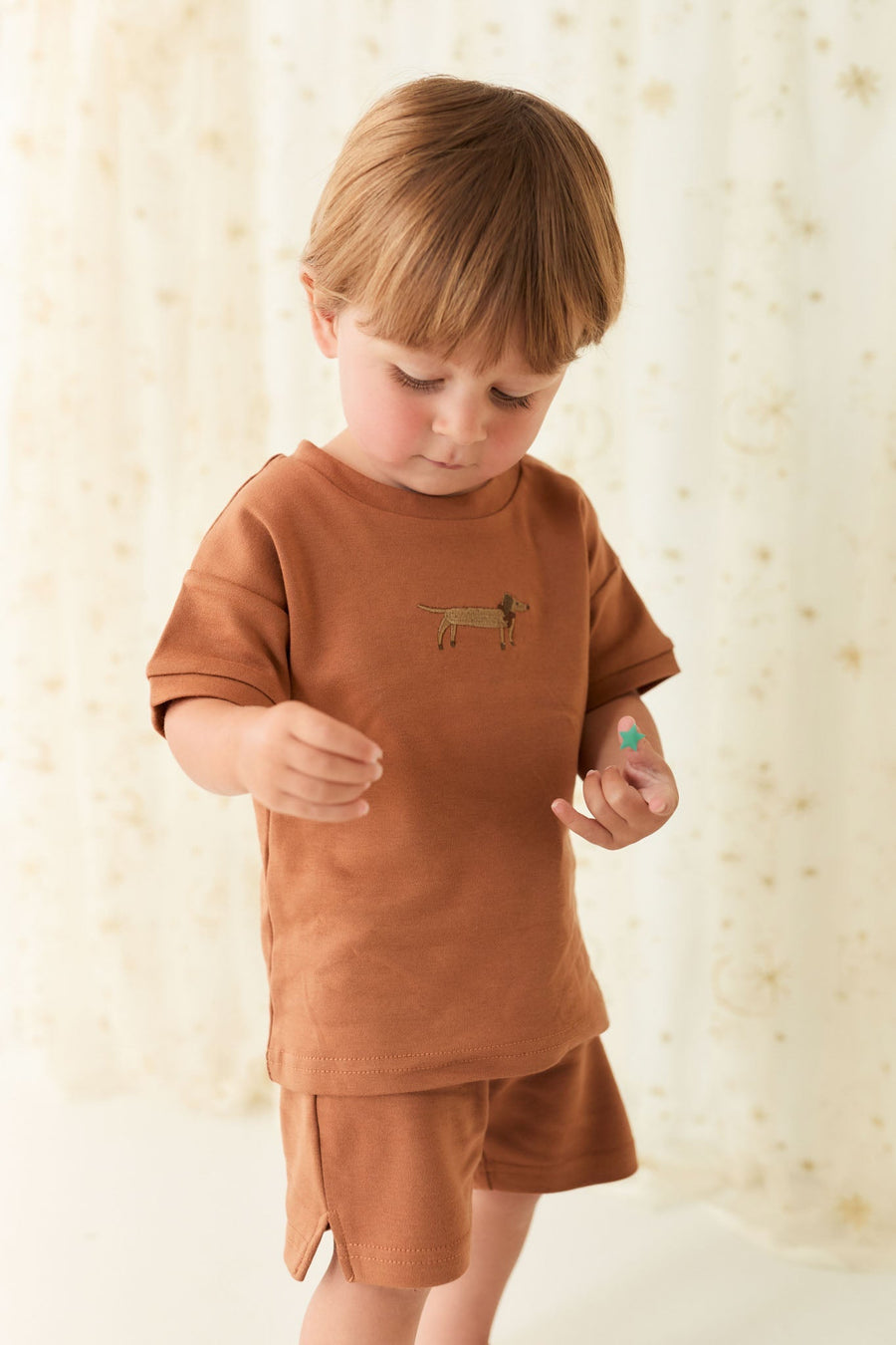 Pima Cotton Marley Short - Spiced Childrens Short from Jamie Kay Australia