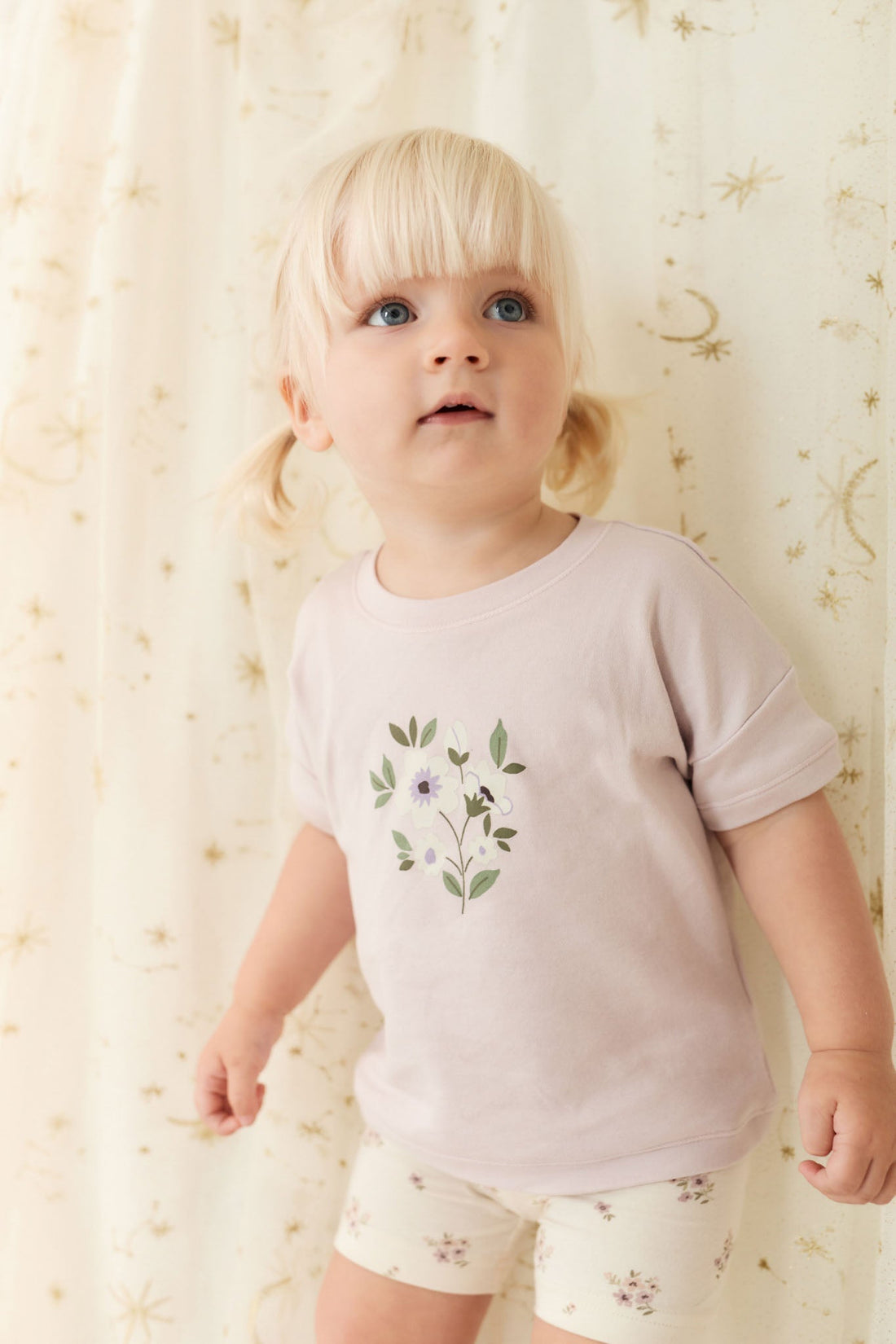 Pima Cotton Mimi Top - Luna Goldie Bouquet Childrens Top from Jamie Kay Australia