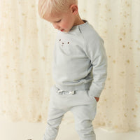 Organic Cotton Palmer Track Pant - Droplet Childrens Pant from Jamie Kay Australia