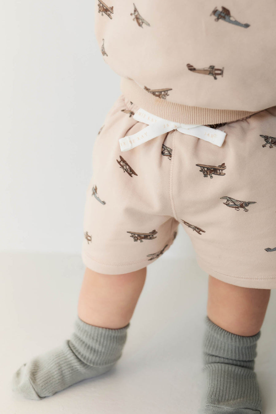 Organic Cotton Jalen Short - Avion Large Shell Childrens Short from Jamie Kay Australia