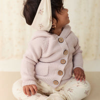 Organic Cotton Headband - Goldie Bouquet Egret Childrens Headband from Jamie Kay Australia