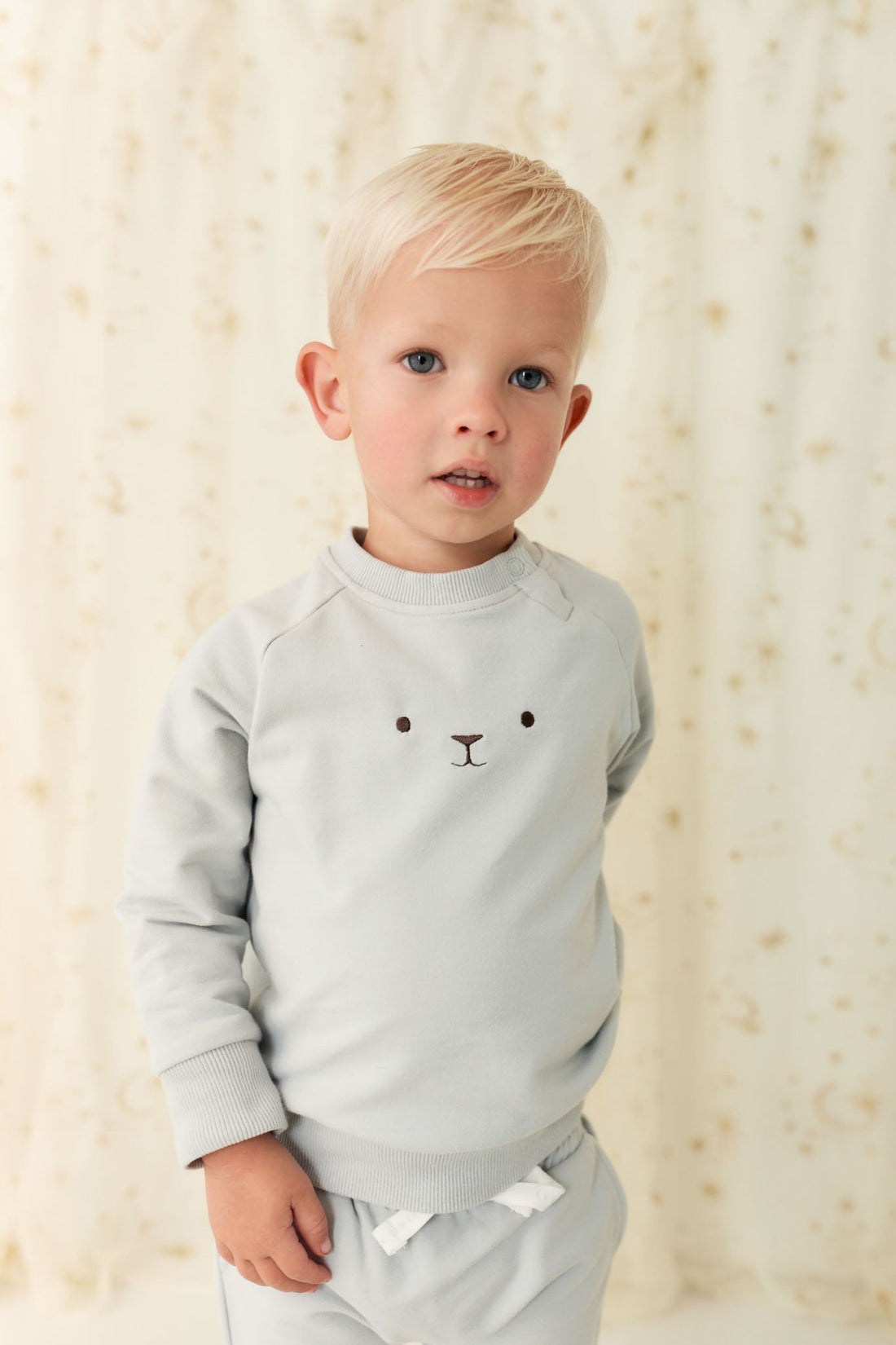 Organic Cotton Palmer Pullover - Droplet Childrens Sweatshirt from Jamie Kay Australia