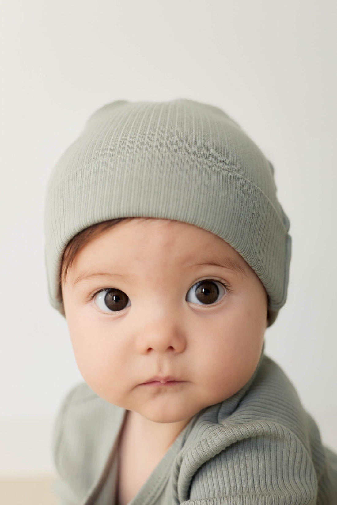 Organic Cotton Modal Knot Beanie - Milford Sound Childrens Hat from Jamie Kay Australia