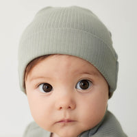 Organic Cotton Modal Knot Beanie - Milford Sound Childrens Hat from Jamie Kay Australia