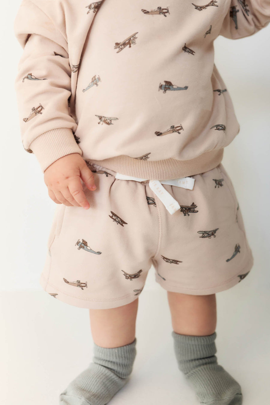 Organic Cotton Jalen Short - Avion Large Shell Childrens Short from Jamie Kay Australia