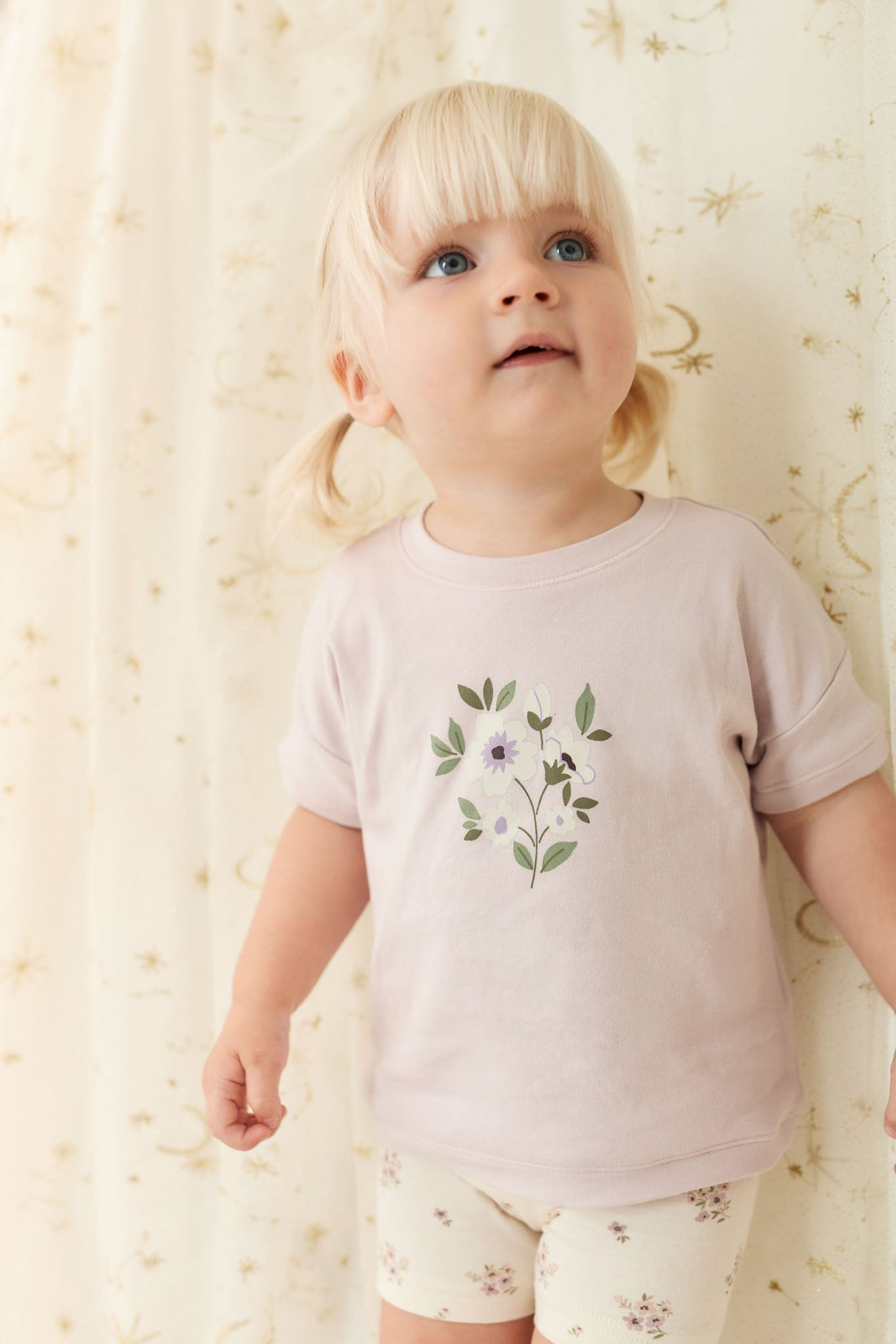 Pima Cotton Mimi Top - Luna Goldie Bouquet Childrens Top from Jamie Kay Australia