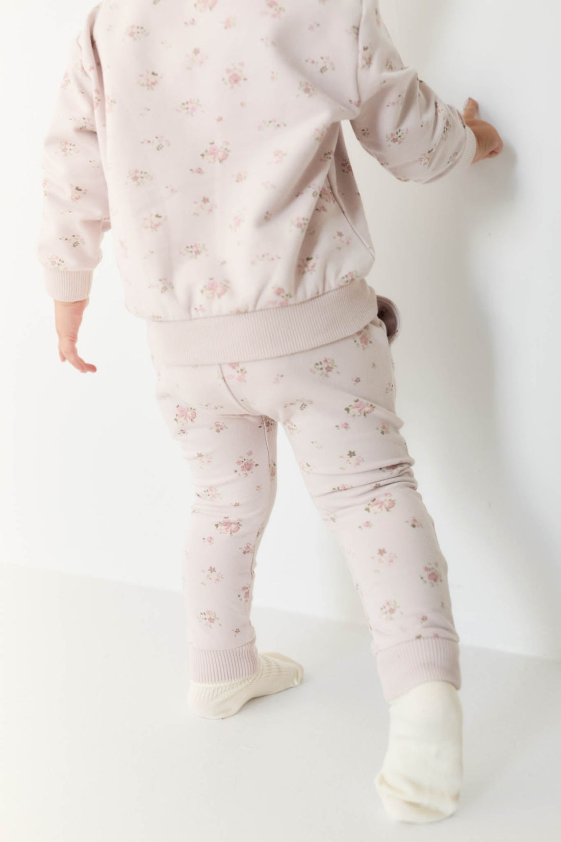 Organic Cotton Morgan Track Pant - Petite Fleur Violet Childrens Pant from Jamie Kay Australia