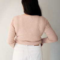 Organic Cotton Modal Womens Long Sleeve Top - Dusky Rose Marle Childrens Womens Top from Jamie Kay Australia