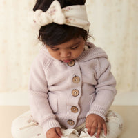 Organic Cotton Headband - Goldie Bouquet Egret Childrens Headband from Jamie Kay Australia